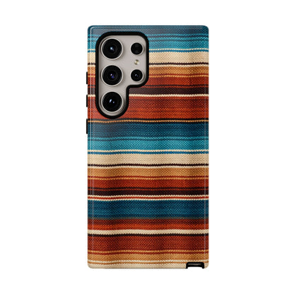 Turquoise + Orange Serape Tough Case