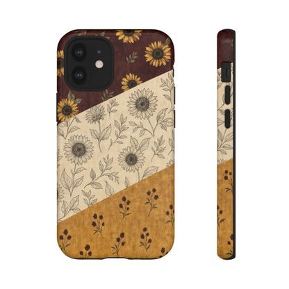 Sunflower Burgundy Swaths Tough Case