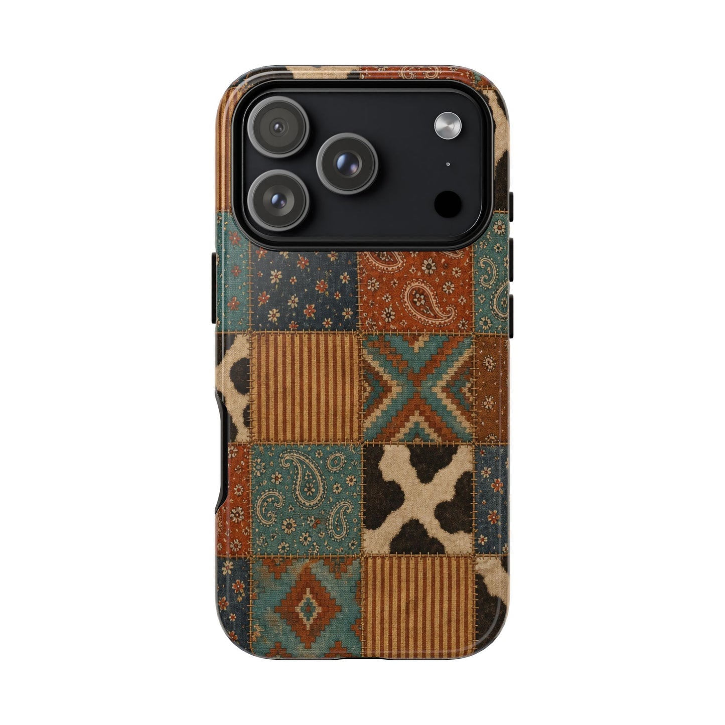 Turquoise Patchwork Tough Case