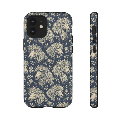 Floral Horses Tough Case