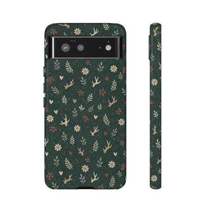 Antler Daisies Evergreen Tough Case