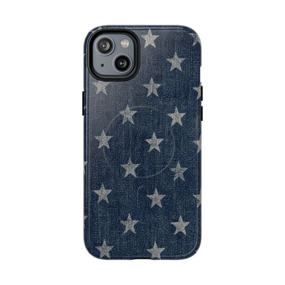 Denim And Stars Magnetic Case