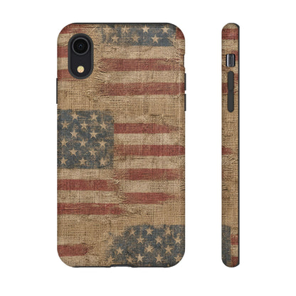 Burlap Flag Tough Case