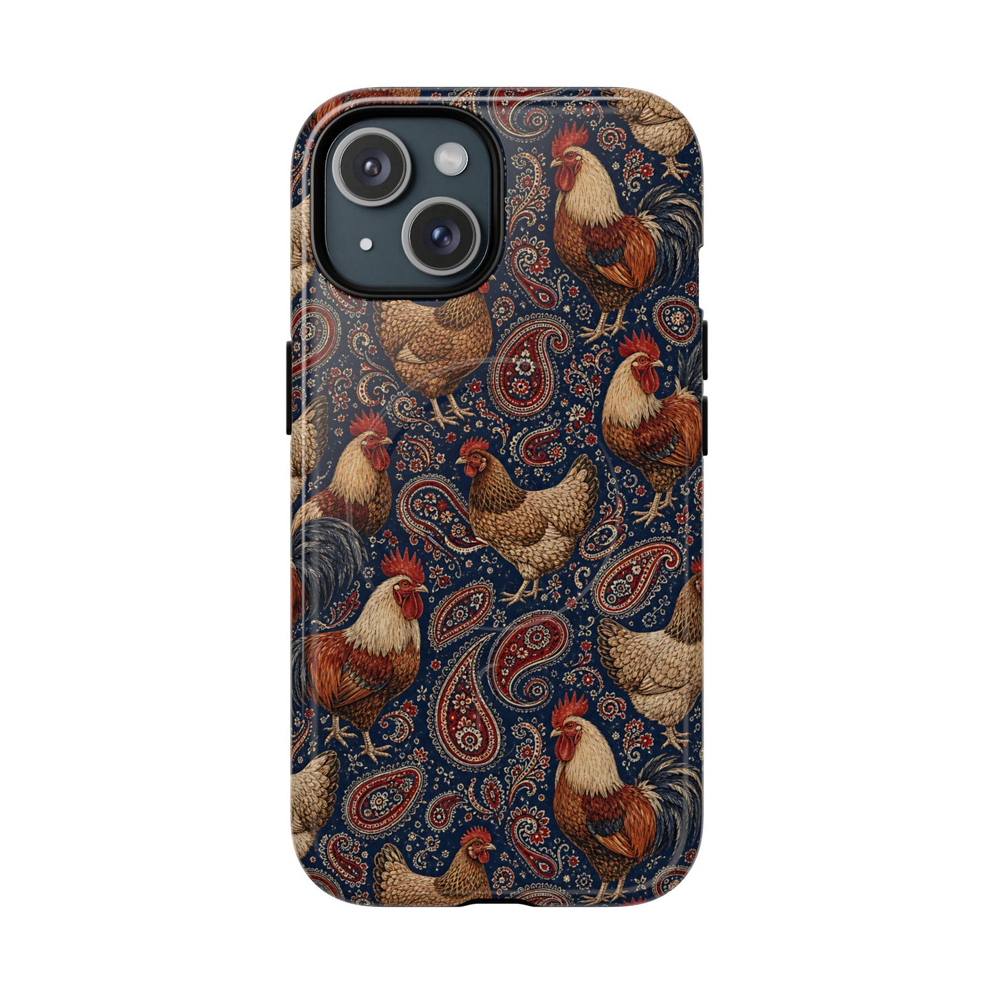 Patriotic Paisley Chickens Magnetic Case