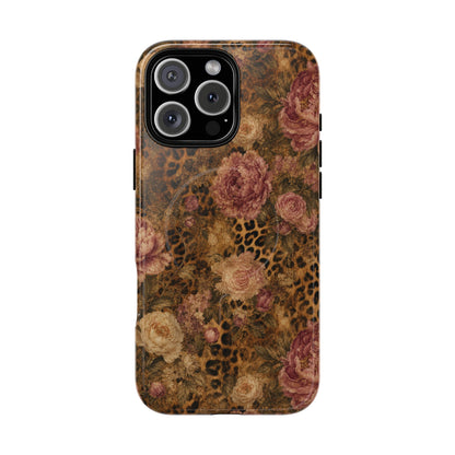 Leopard Floral Magnetic Case