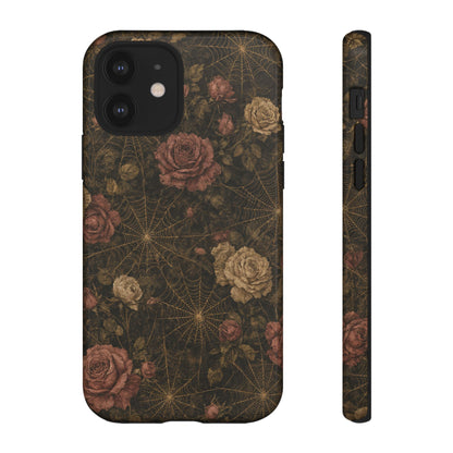 Spiderweb Rose Tough Case