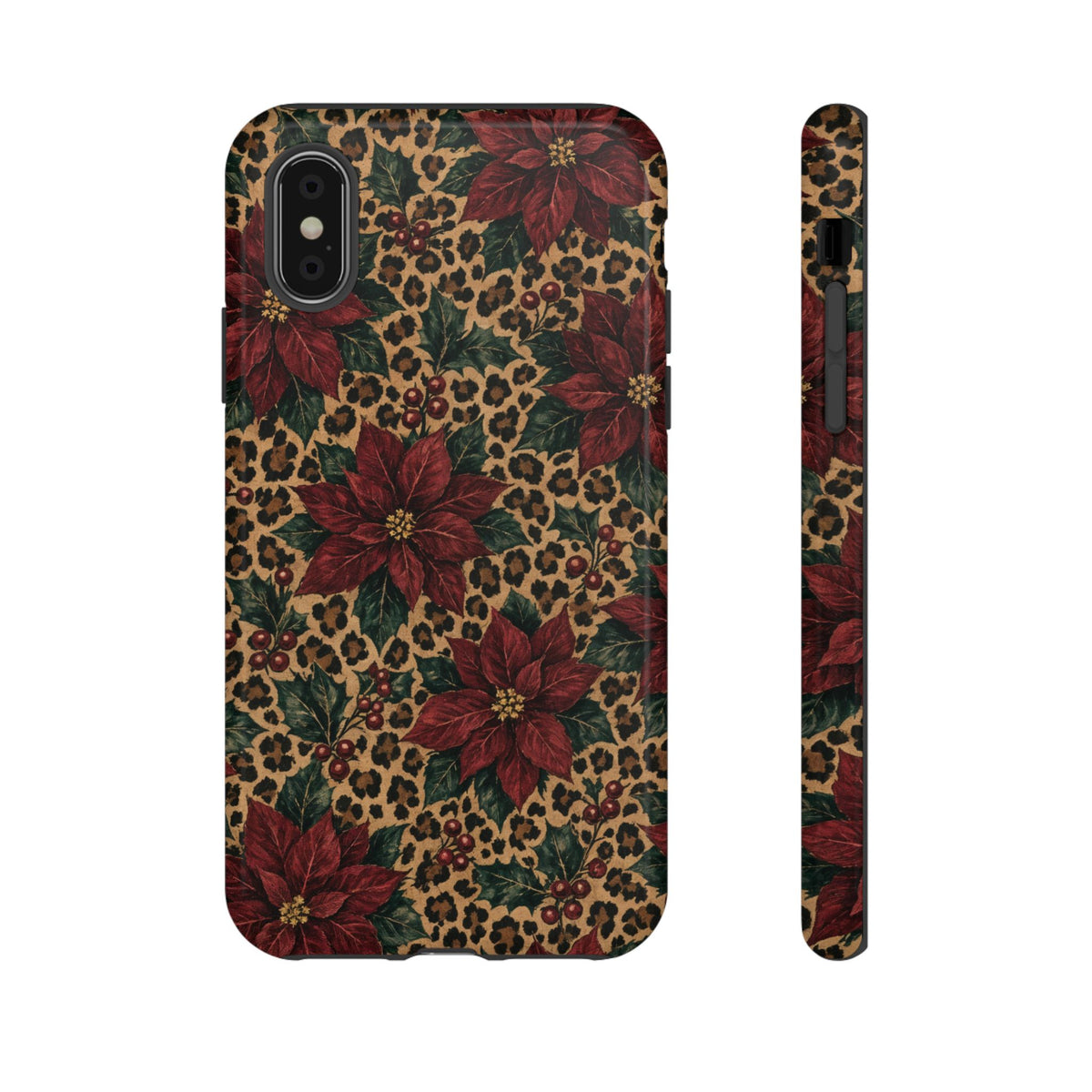 Leopard Poinsettia Tough Case