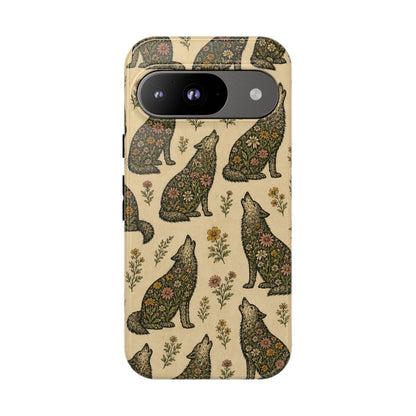 Floral Wolf Tough Case