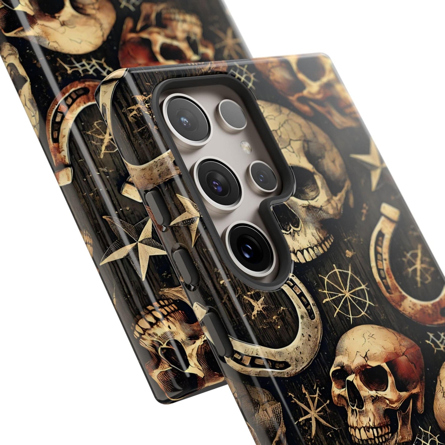 Skulls Horseshoes Dark Phone Case