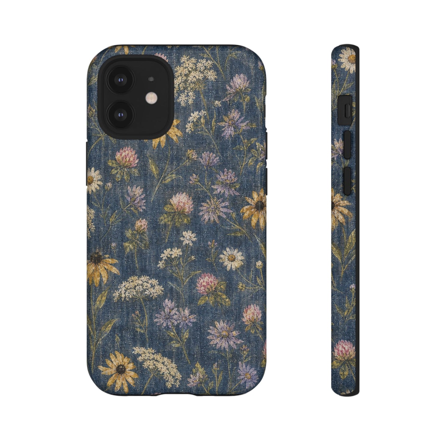 Denim Florals Tough Case