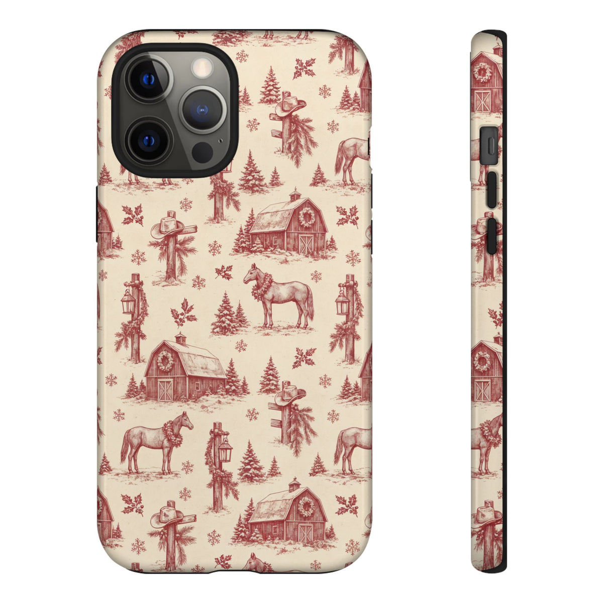 Christmas Toile Tough Case