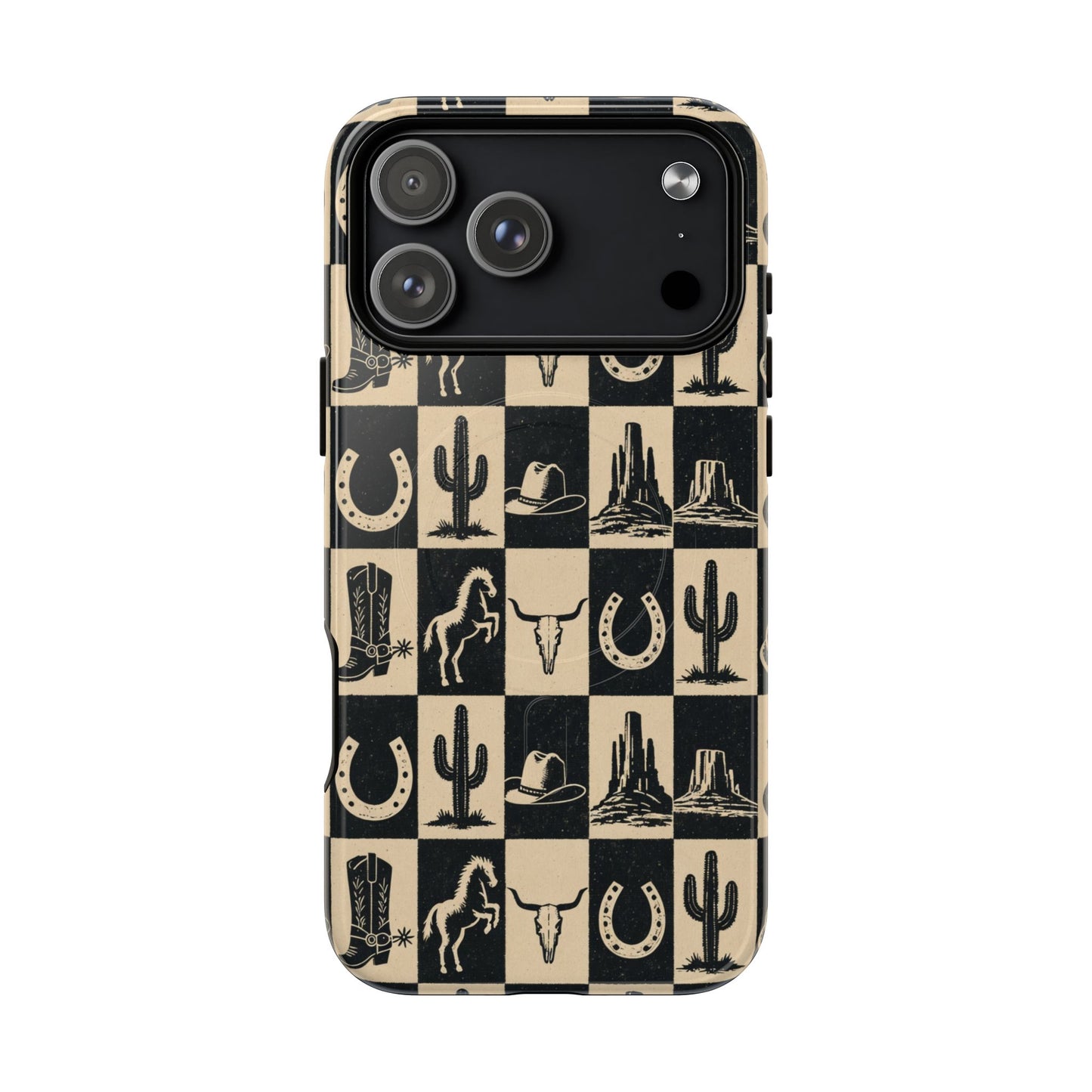 Western Checkerboard Magnetic Case