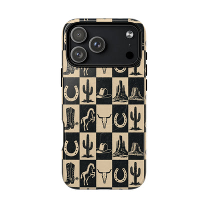 Western Checkerboard Magnetic Case