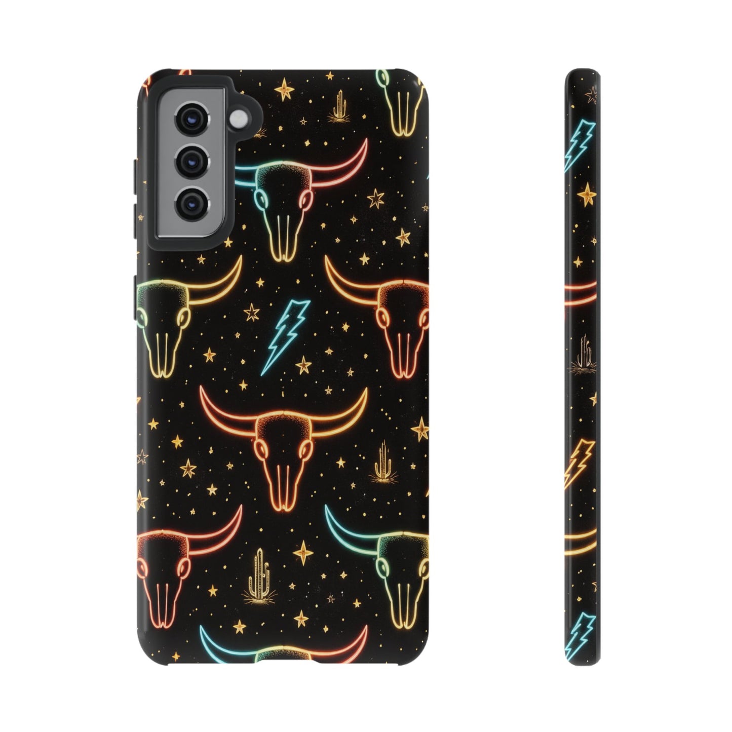 Neon Longhorns Tough Case