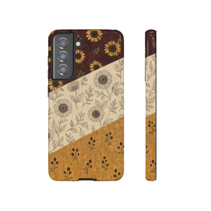 Sunflower Burgundy Swaths Tough Case