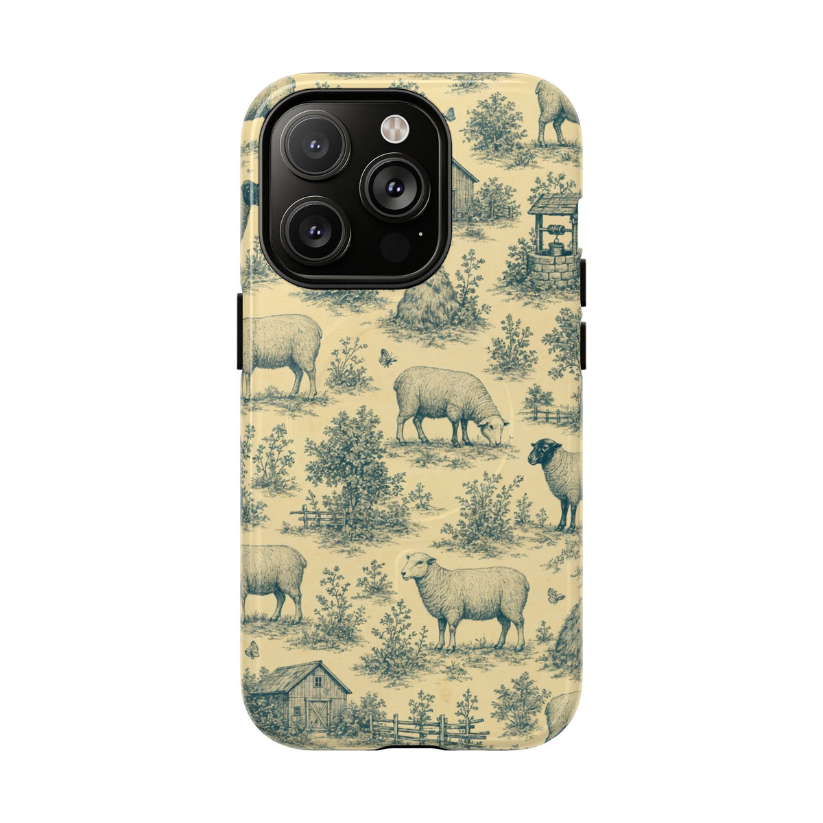 Sheep Toile Magnetic Case