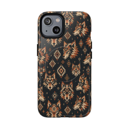 Aztec Wolves Magnetic Case