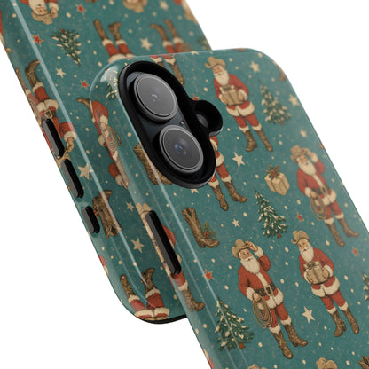 Retro Cowboy Santa Tough Case