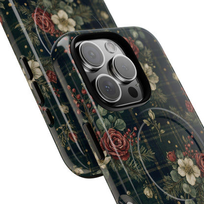 Tartan Roses Magnetic Case
