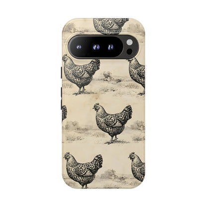 Vintage Chickens Tough Case