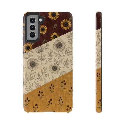 Sunflower Burgundy Swaths Tough Case