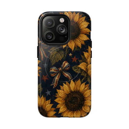 USA Sunflower Magnetic Case