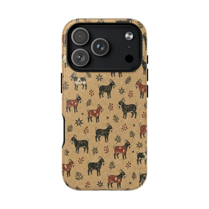 Linocut Goats Magnetic Case