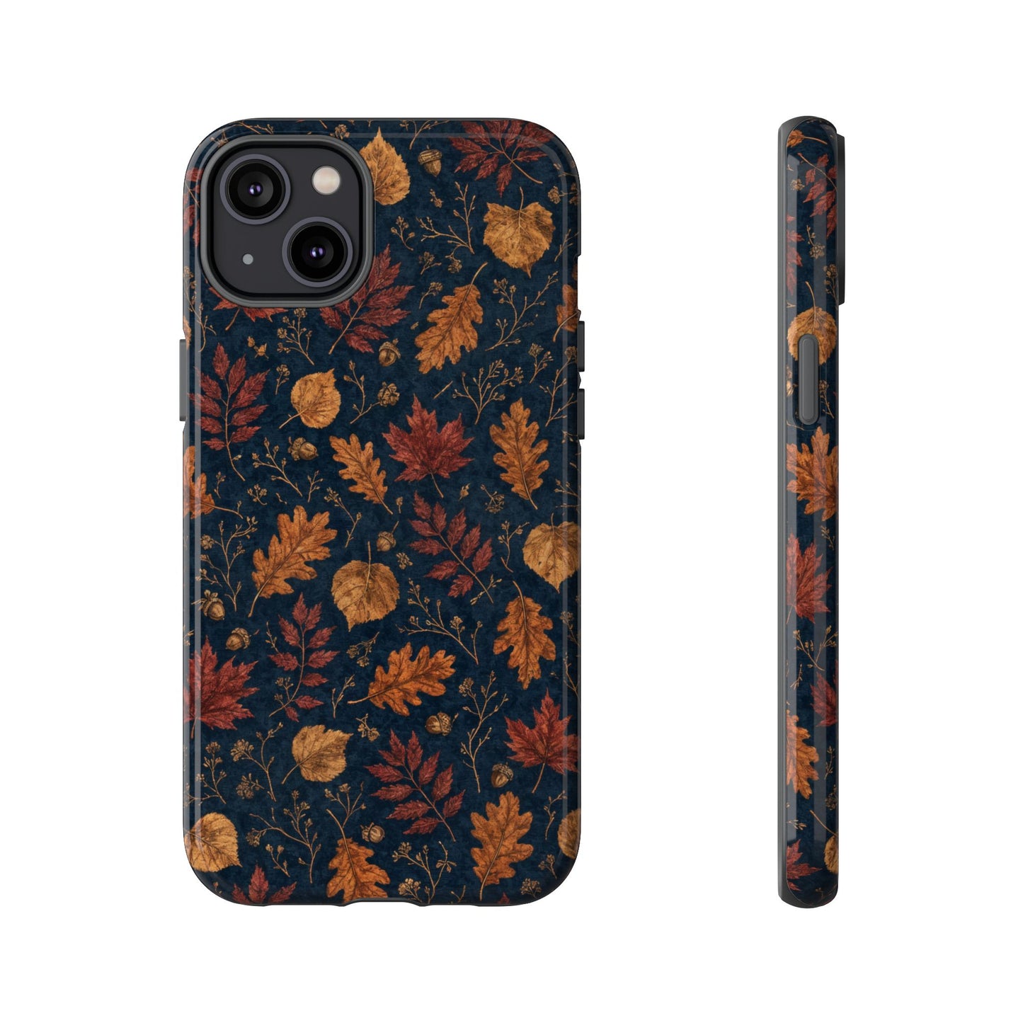 Navy Oak Leaf Tough Case