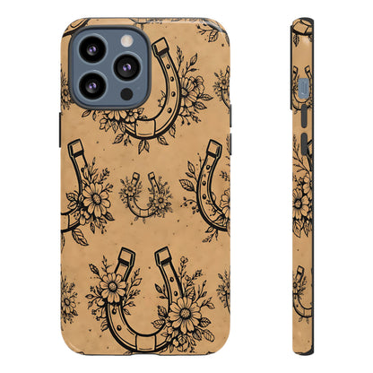 Floral Horseshoes Tough Case