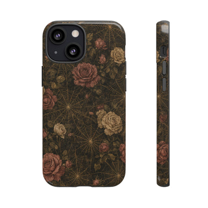 Spiderweb Rose Tough Case