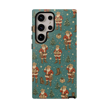 Retro Cowboy Santa Tough Case