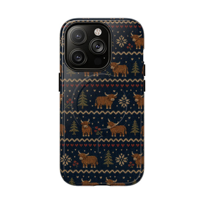 Highland Cow Sweater Magnetic Case