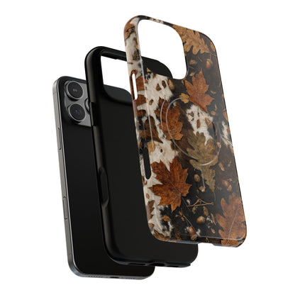 Cowhide Oak Magnetic Case