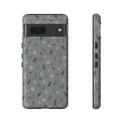 Antler Daisies Snow Tough Case