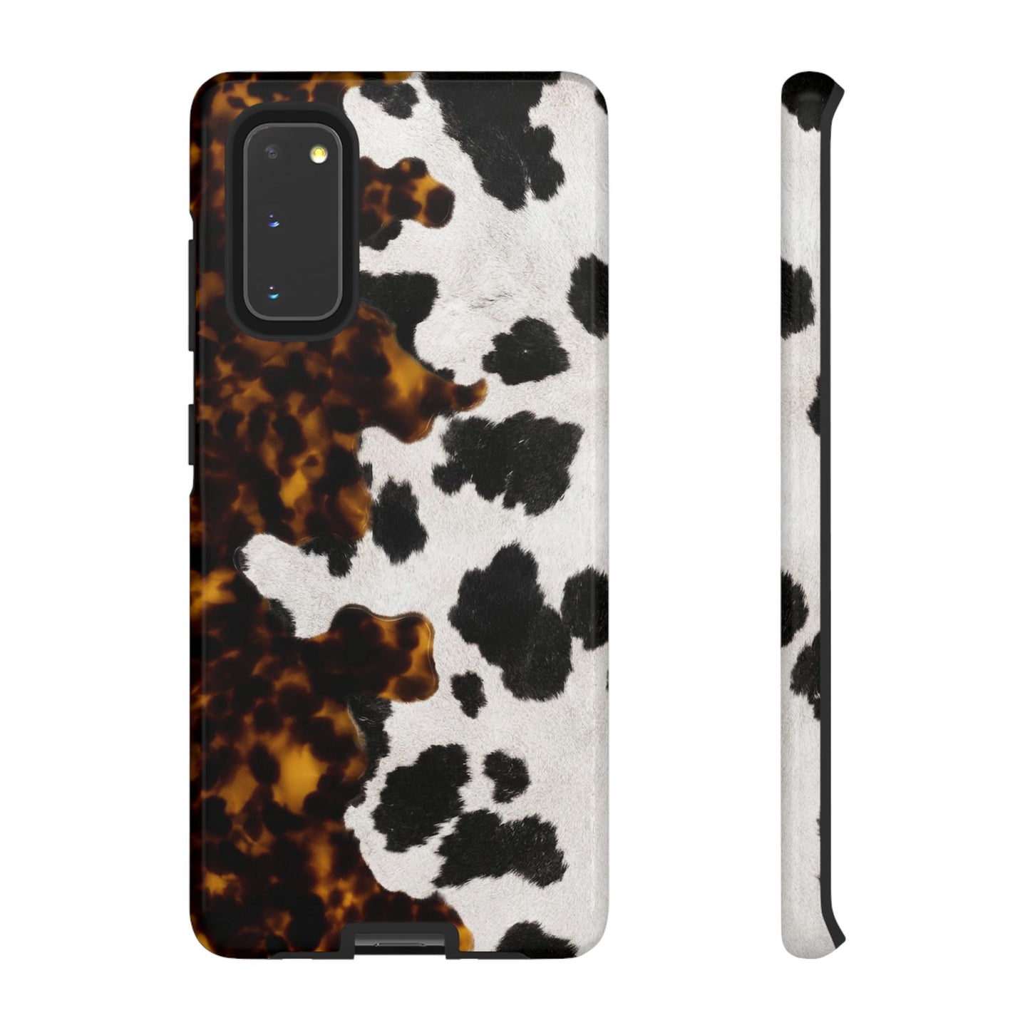 Tortoiseshell + Cowhide Tough Case