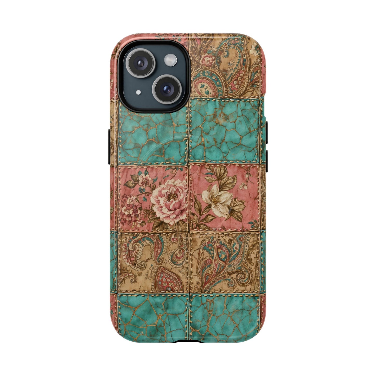 Turquoise Paisley Magnetic Case