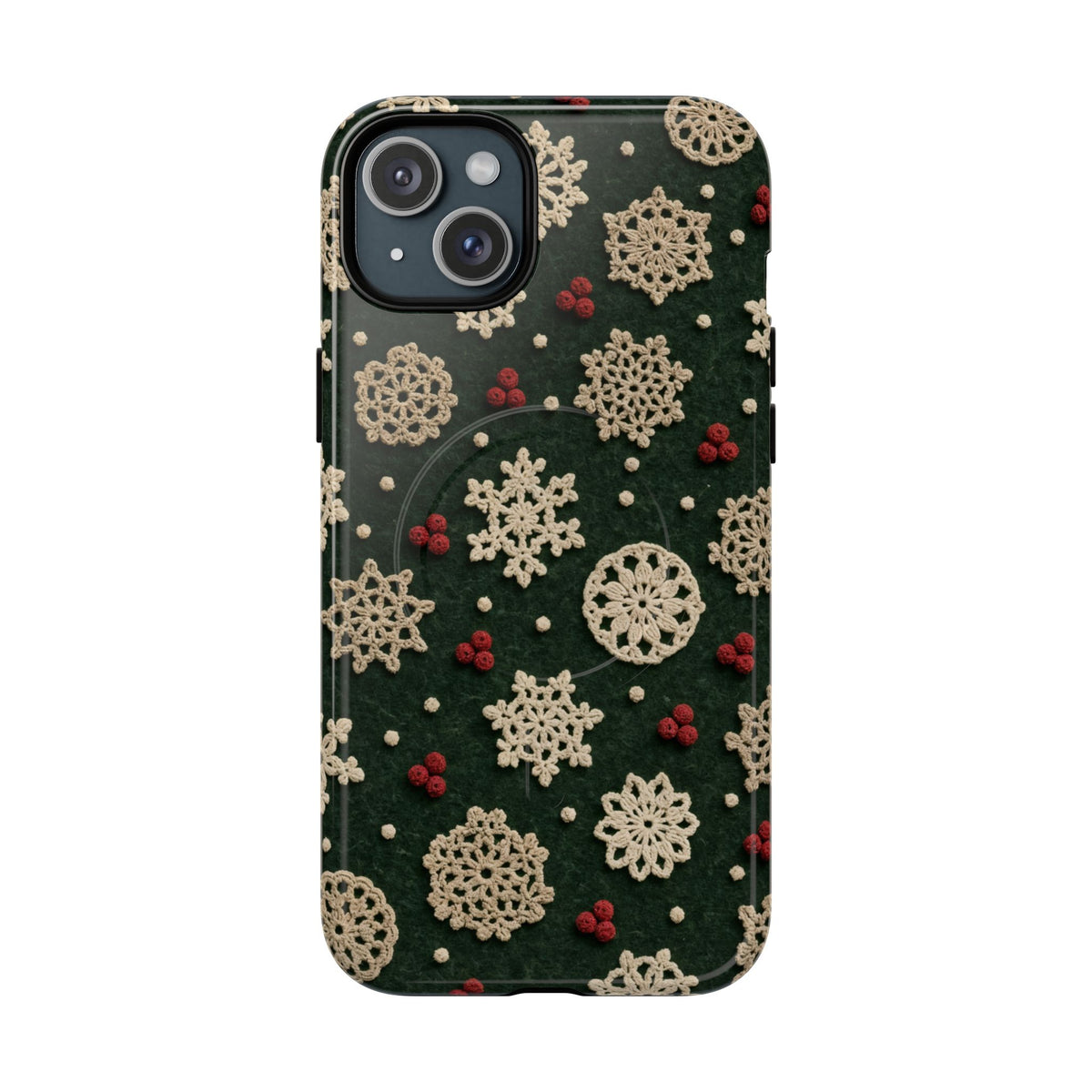 Crochet Snowflakes Magnetic Case