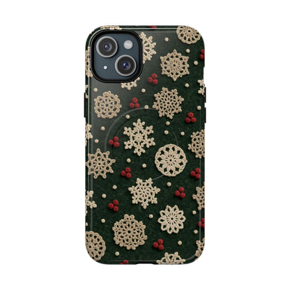 Crochet Snowflakes Magnetic Case