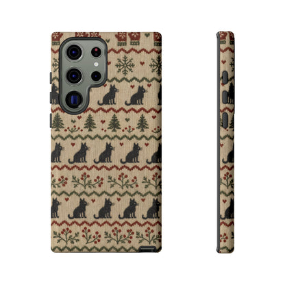 Black Cat Sweater Tough Case