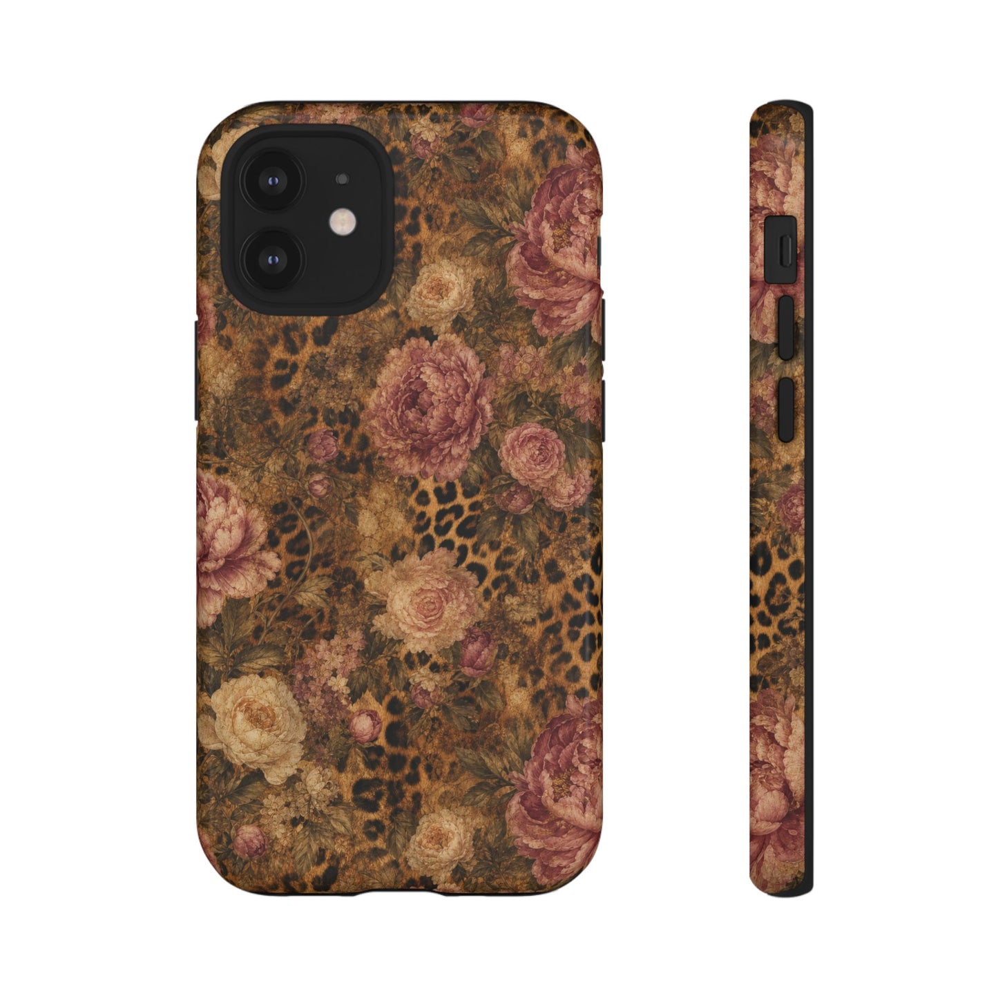 Leopard Floral Tough Case
