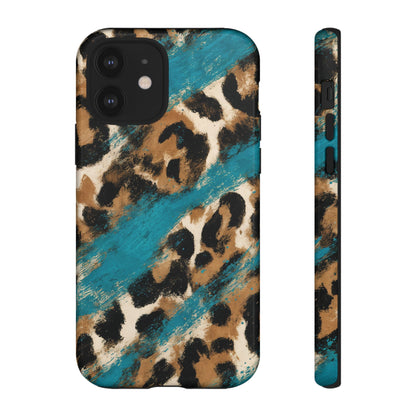Turquoise Leopard Tough Case