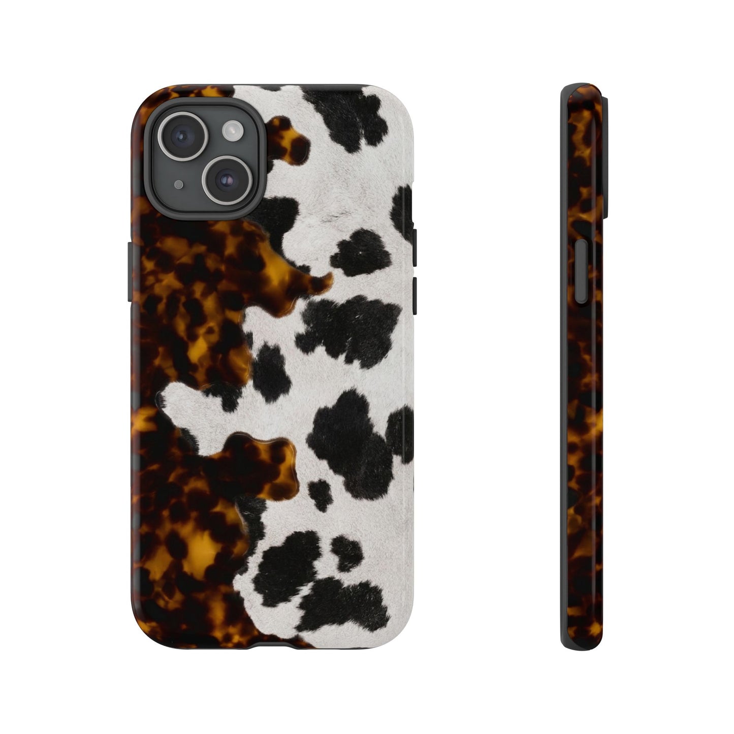 Tortoiseshell + Cowhide Tough Case