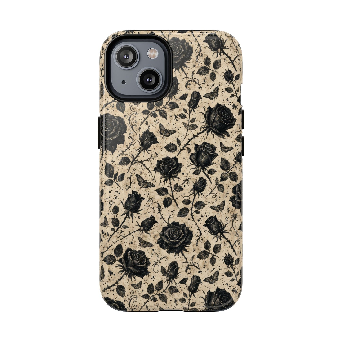 Black Rose Bone Magnetic Case