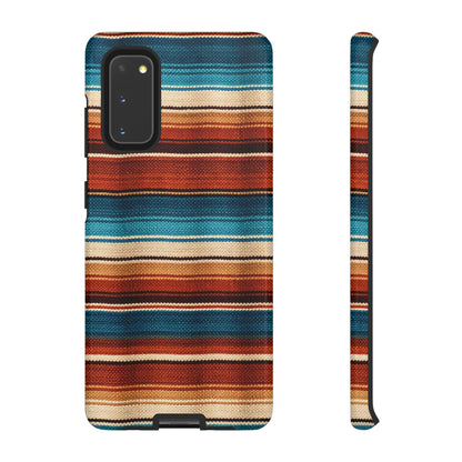 Turquoise + Orange Serape Tough Case