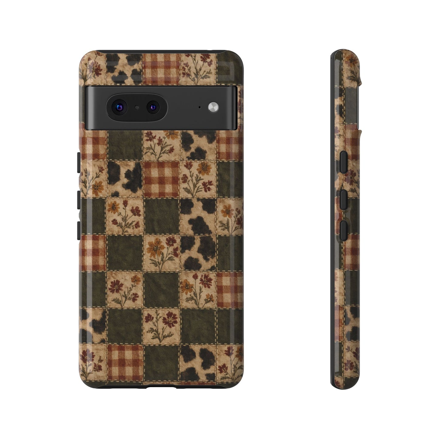Autumn Plaid Patchwork Tough Case