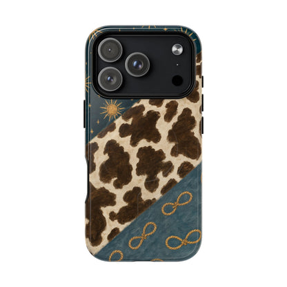 Sunburst Cowhide Swath Magnetic Case