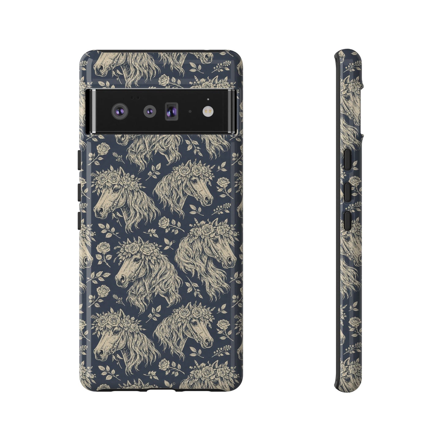 Floral Horses Tough Case