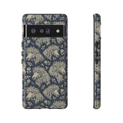 Floral Horses Tough Case