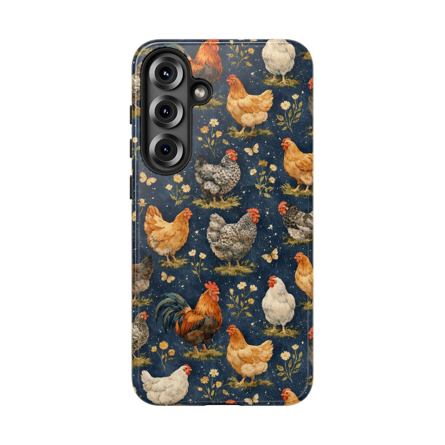 Indigo Chickens Tough Case
