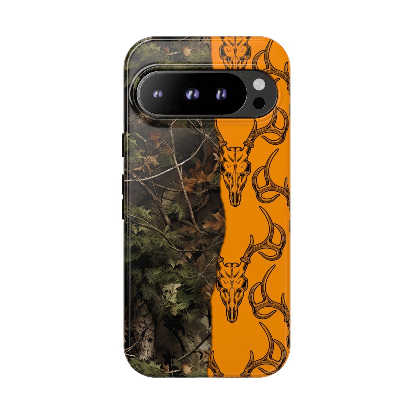 Camo Deer Skulls Orange Tough Case